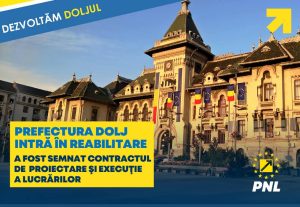 Dolj - a fost semnat contractul de aproximativ 20 milioane de euro pentru reabilitarea Palatului Administrativ al județului