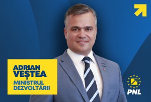 Adrian Veștea - noul ministru al Dezvoltării, Lucrărilor Publice și Administrației