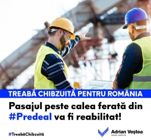 Ministrul Adrian Veștea: Pasajul peste calea ferată din Predeal va fi reabilitat cu 6,7 mil. lei